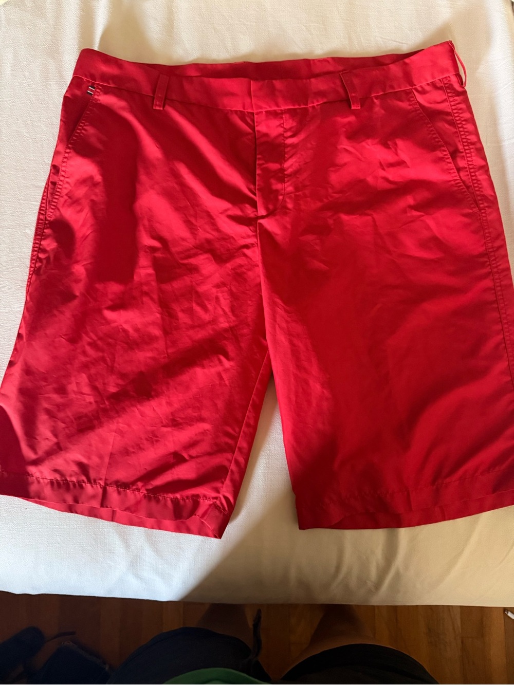 J.Lindeberg Red Cotton Casual Shorts